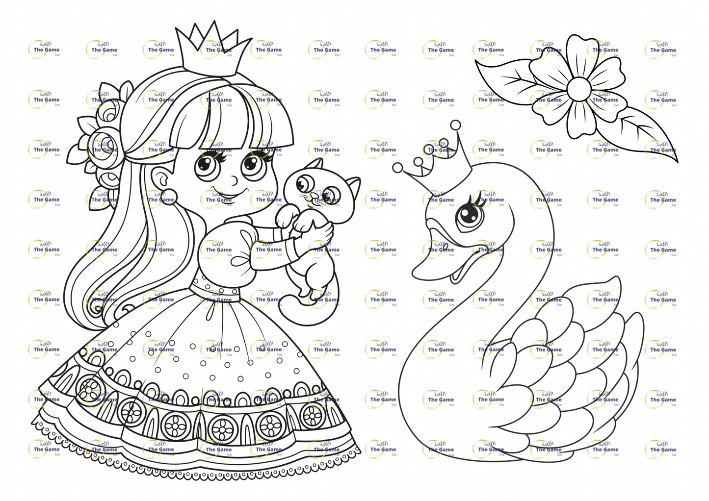 Little princess coloring book