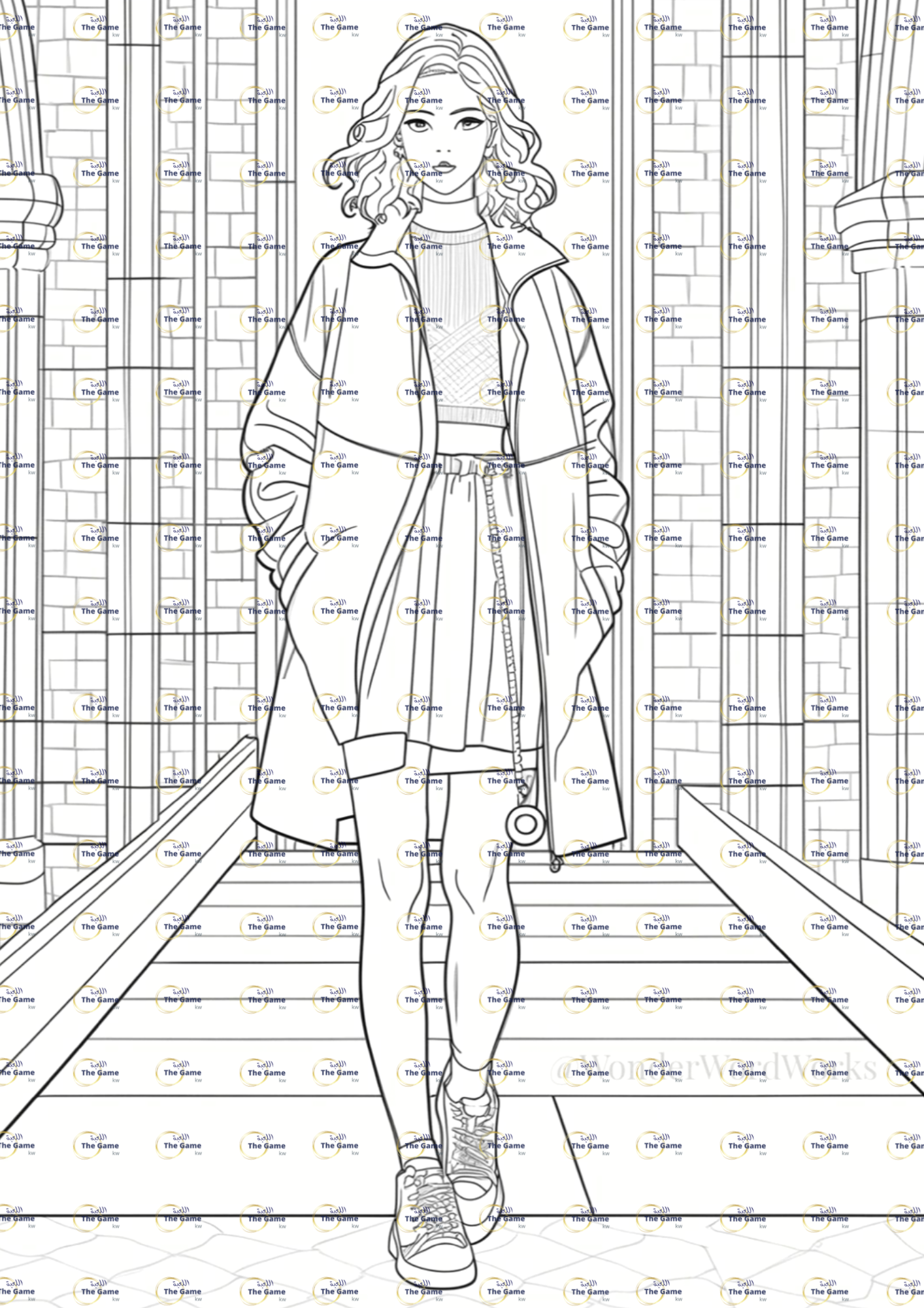 Fashion coloring book