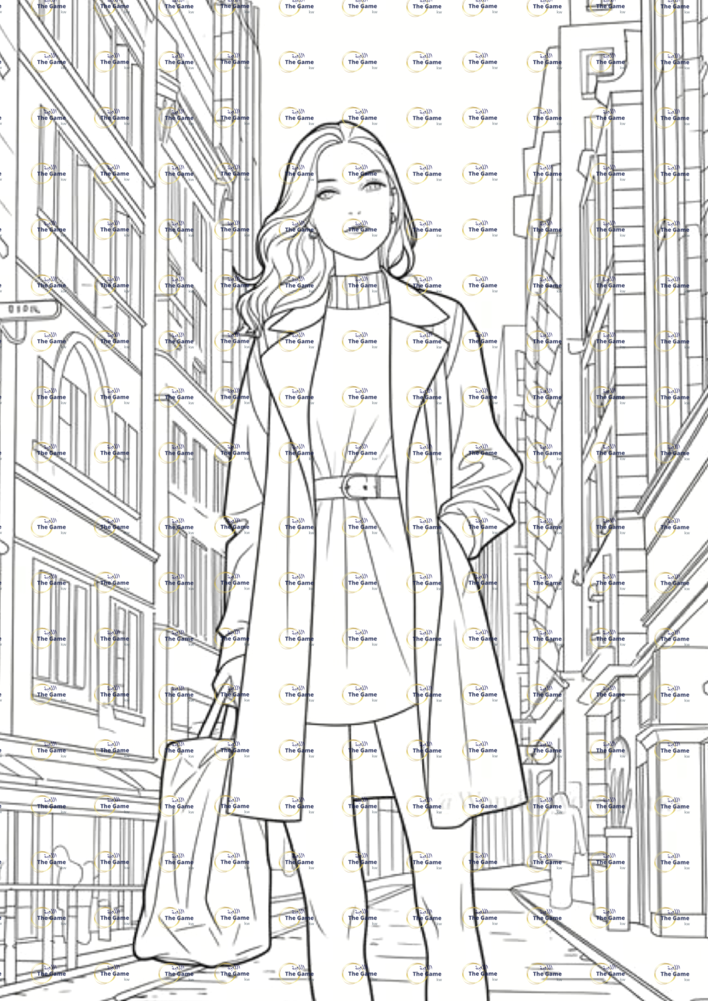 Fashion coloring book