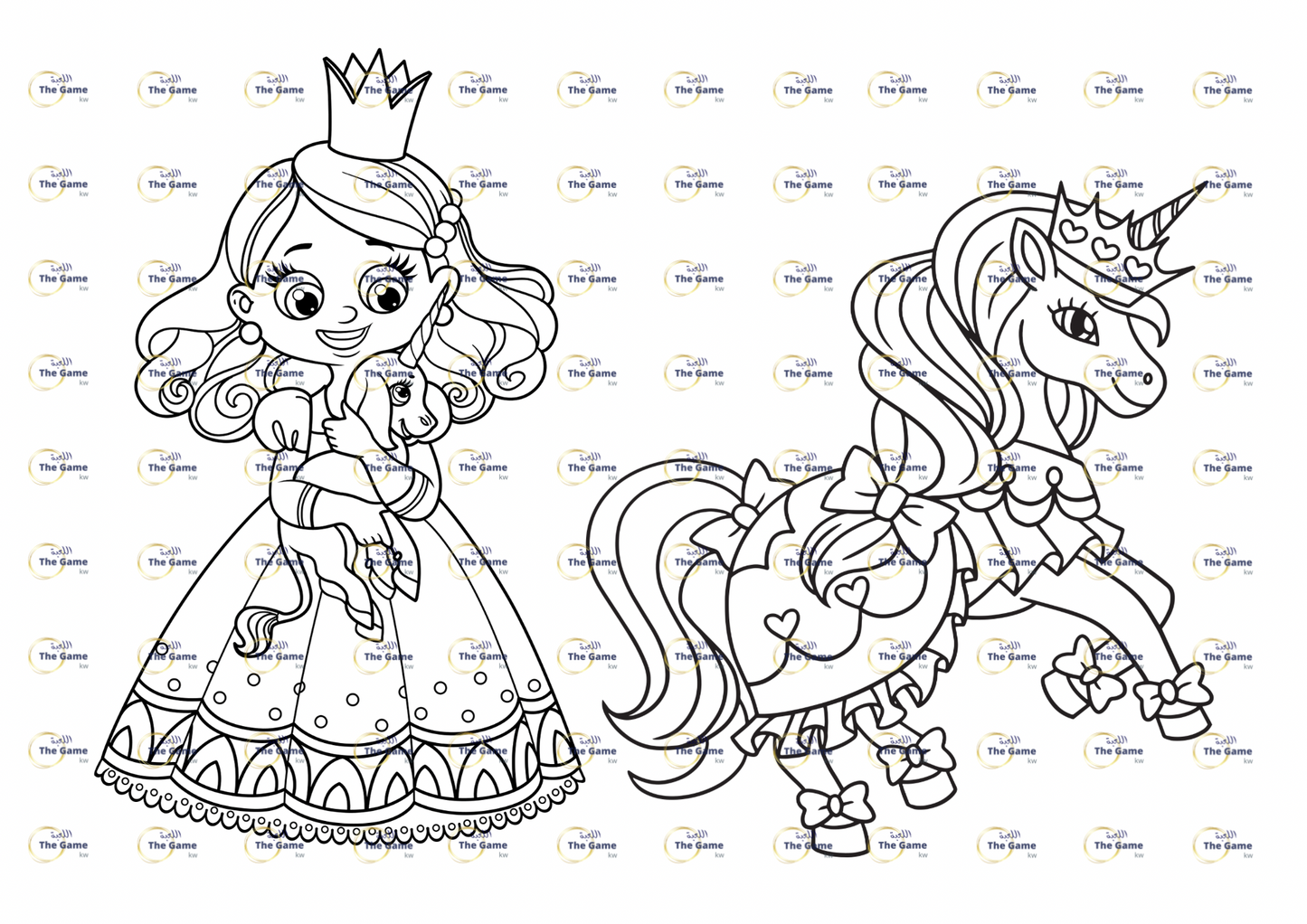 Little princess coloring book